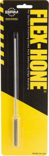 Brush Research Mfg. - 0.236" to 1/4" Bore Diam, 240 Grit, Boron Carbide Flexible Hone - Fine, 8" OAL - Industrial Tool & Supply