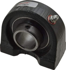Browning - 1" ID, 3" OAL x 2-13/16" OAH Tapped Base - 1,651 Lb Static Cap, 2,801 Lb Dyn Cap, 2" Btw Mnt Hole Ctrs, 1-7/16" Base-to-Ctr Ht, Cast Iron - Industrial Tool & Supply