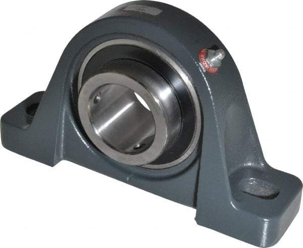 Browning - 1-15/16" ID, 8-13/16" OAL x 4-31/32" OAH Pillow Block - 5,216 Lb Static Cap, 7,889 Lb Dyn Cap, 6-15/16" Btw Mnt Hole Ctrs, 2-1/2" Base-to-Ctr Ht, Cast Iron - Industrial Tool & Supply