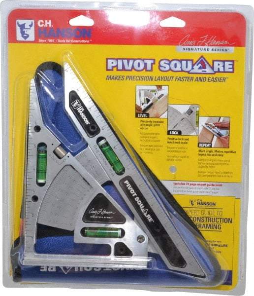 C.H. Hanson - 11" Blade Length, 8" Base Width Aluminum Square - 8 Inch Wide Base - Industrial Tool & Supply