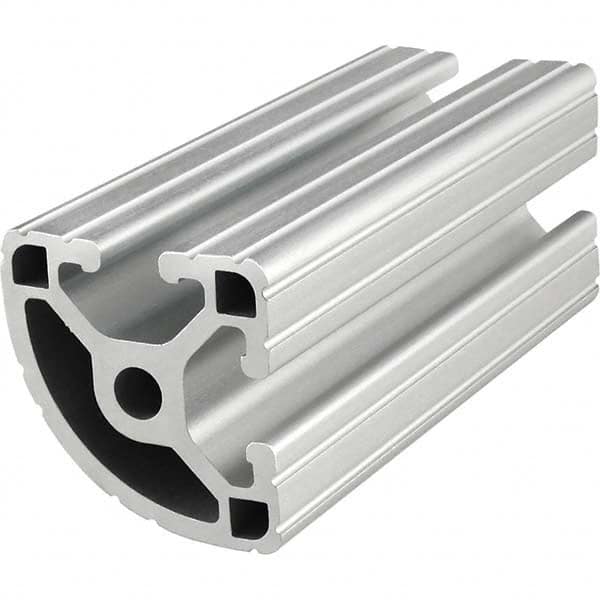80/20 Inc. - 1-1/2" Wide x 1-1/2" High x 145" Long Open Shelving Round Extrusion Bar - Industrial Tool & Supply