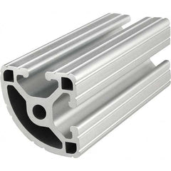 80/20 Inc. - 1-1/2" Wide x 1-1/2" High x 145" Long Open Shelving Round Extrusion Bar - Industrial Tool & Supply