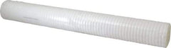 Parker - 2-1/2" OD, 5µ, Polyolefin Thermal Bonded Cartridge Filter - 20" Long - Industrial Tool & Supply