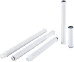 Parker - 2-1/2" OD, 30µ, Polypropylene Pleated-Melt Blown & Spun Bonded Cartridge Filter - 10" Long - Industrial Tool & Supply