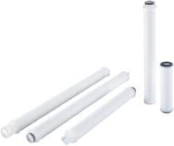 Parker - 2-1/2" OD, 1µ, Polypropylene Pleated-Melt Blown & Spun Bonded Cartridge Filter - 10" Long - Industrial Tool & Supply