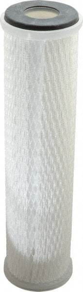 Parker - 2-1/2" OD, 0.5µ, Polypropylene Pleated-Melt Blown & Spun Bonded Cartridge Filter - 10" Long - Industrial Tool & Supply