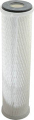 Parker - 2-1/2" OD, 0.5µ, Polypropylene Pleated-Melt Blown & Spun Bonded Cartridge Filter - 10" Long - Industrial Tool & Supply