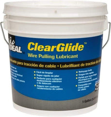 Ideal - 1 Gallon Pail, Clear Wire Pulling Lubricant Gel - 30 to 180°F, RoHS Compliant, UL Listed - Industrial Tool & Supply