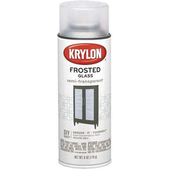 Krylon - Frosted Glass (Color), Frosted, Glass Frosting Spray Paint - 6 oz Container - Industrial Tool & Supply