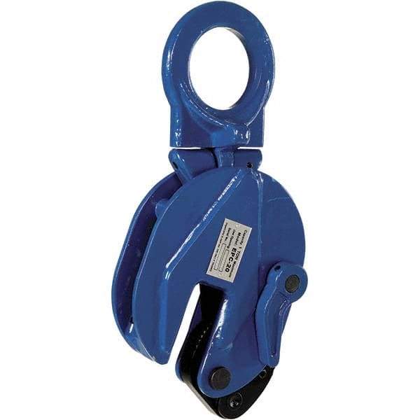 Vestil - 2,000 Lbs. Load Capacity Plate Clamp - 3/4 Inch Max Thickness, 2.9 Inch Throat Depth and 2.3 Inch Bale Opening - Industrial Tool & Supply