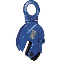 Vestil - 4,000 Lbs. Load Capacity Plate Clamp - 1 Inch Max Thickness, 2.9 Inch Throat Depth and 2.3 Inch Bale Opening - Industrial Tool & Supply