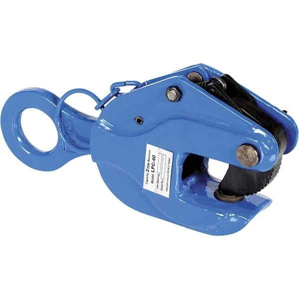Vestil - 4,000 Lbs. Load Capacity Positive Locking Plate Clamp - 1.1 Inch Max Thickness, 2.88 Inch Throat Depth and 2.2 Inch Bale Opening - Industrial Tool & Supply