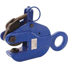 Vestil - 6,000 Lbs. Load Capacity Positive Locking Plate Clamp - 1-1/2 Inch Max Thickness, 3-1/4 Inch Throat Depth and 1.9 Inch Bale Opening - Industrial Tool & Supply