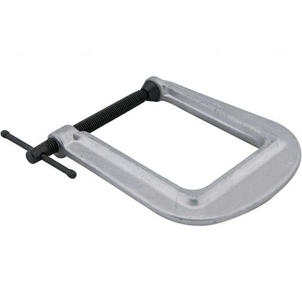 Wilton - Regular-Duty 2-1/2" Max Opening, 4" Throat Depth, Ductile Iron Deep Reach Carriage Clamp - 600 Lb Capacity, 0" Min Opening, Deep Throat - Industrial Tool & Supply