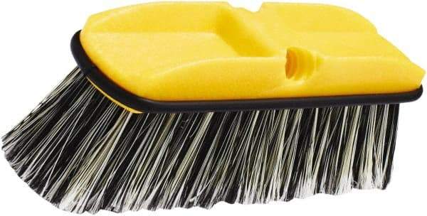 Rubbermaid - 2-1/2" Bristle Length, Synthetic Wash Brush - 10" OAL, Gray, Plastic Block - Industrial Tool & Supply