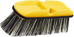 Rubbermaid - 2-1/2" Bristle Length, Synthetic Wash Brush - 10" OAL, Gray, Plastic Block - Industrial Tool & Supply