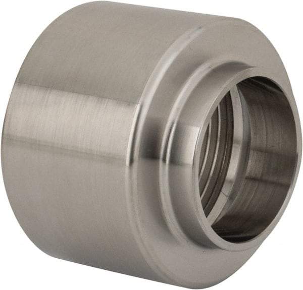 VNE - 1-1/4", Weld Style, Sanitary Stainless Steel Pipe Adapter - FNPT x Butt Weld Connection, Grade 316L - Industrial Tool & Supply