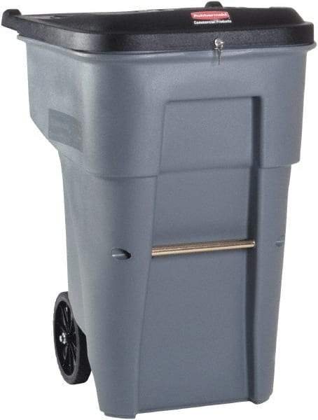 Rubbermaid - 65 Gal Gray Rectangle Confidential Document Container - 41.8" High x 32.3" Long x 25.3" Wide - Industrial Tool & Supply