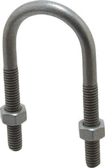 Cooper Crouse-Hinds - Malleable Iron Rigid U-Bolts - 1" Rigid, Electrogalvanized Finish - Industrial Tool & Supply