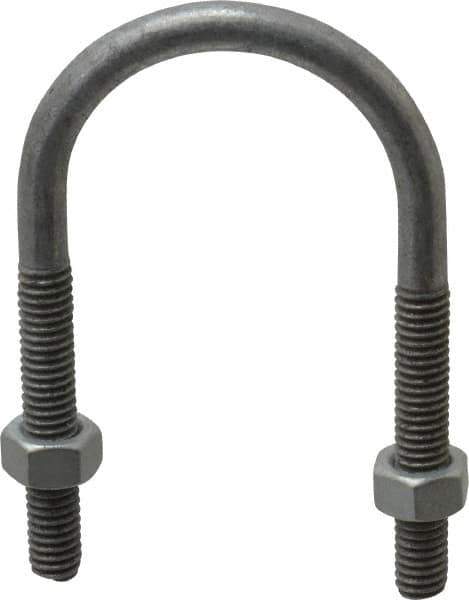 Cooper Crouse-Hinds - Malleable Iron Rigid U-Bolts - 1-1/4" Rigid, Electrogalvanized Finish - Industrial Tool & Supply