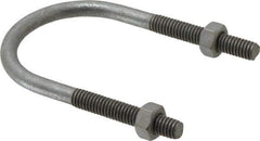 Cooper Crouse-Hinds - Malleable Iron Rigid U-Bolts - 1-1/2" Rigid, Electrogalvanized Finish - Industrial Tool & Supply