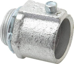 Cooper Crouse-Hinds - 1" Trade, Malleable Iron Set Screw Straight Rigid/Intermediate (IMC) Conduit Connector - Noninsulated - Industrial Tool & Supply