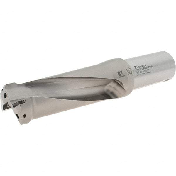 Kennametal - 143mm Max Drill Depth, 2.5xD, 2-1/2" Diam, Indexable Insert Drill - 2 Inserts, 2" Shank Diam, Straight Shank - Industrial Tool & Supply