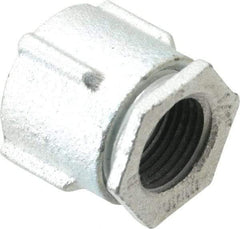 Cooper Crouse-Hinds - 1/2" Trade, Malleable Iron Threaded Rigid/Intermediate (IMC) Conduit Coupling - Noninsulated - Industrial Tool & Supply
