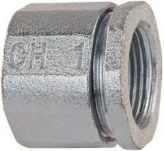 Cooper Crouse-Hinds - 1" Trade, Malleable Iron Threaded Rigid/Intermediate (IMC) Conduit Coupling - Noninsulated - Industrial Tool & Supply