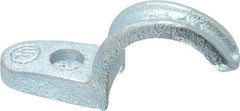 Cooper Crouse-Hinds - 3/4" Pipe, Malleable Iron, Conduit Clamp - 1 Mounting Hole - Industrial Tool & Supply