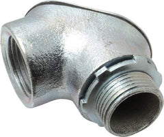 Cooper Crouse-Hinds - 1" Trade, Malleable Iron Threaded Angled Rigid/Intermediate (IMC) Conduit Elbow - Insulated - Industrial Tool & Supply