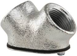 Cooper Crouse-Hinds - 3/4" Trade, Malleable Iron Threaded Angled Rigid/Intermediate (IMC) Conduit Elbow - Insulated - Industrial Tool & Supply