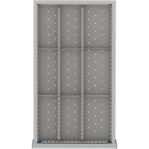 LISTA - 9-Compartment Drawer Divider Layout for 3.15" High Drawers - Industrial Tool & Supply