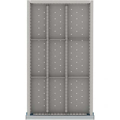 LISTA - 9-Compartment Drawer Divider Layout for 3.15" High Drawers - Industrial Tool & Supply