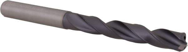 Kennametal - 7.5mm 140° Solid Carbide Jobber Drill - TiAlN Finish, Right Hand Cut, Spiral Flute, Straight Shank, 91mm OAL, Standard Point - Industrial Tool & Supply