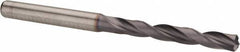 Kennametal - 5.1mm 140° Solid Carbide Jobber Drill - TiAlN Finish, Right Hand Cut, Spiral Flute, Straight Shank, 82mm OAL, Standard Point - Industrial Tool & Supply