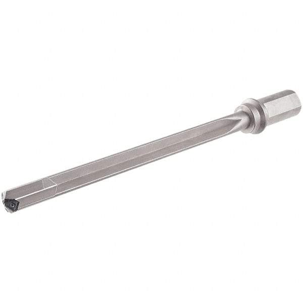 Iscar - 420mm Max Drill Depth, 15xD, 28mm Diam, Indexable Insert Drill - 1 Insert, 40mm Shank Diam, Weldon Flat Shank - Industrial Tool & Supply