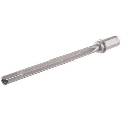 Iscar - 345mm Max Drill Depth, 15xD, 22mm Diam, Indexable Insert Drill - 1 Insert, 32mm Shank Diam, Weldon Flat Shank - Industrial Tool & Supply