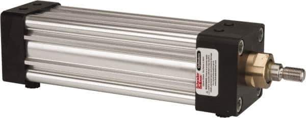 Parker - 5" Stroke x 2" Bore Double Acting Air Cylinder - 3/8 Port, 7/16-20 Rod Thread, 250 Max psi, -10 to 165°F - Industrial Tool & Supply