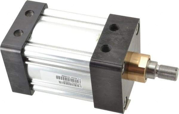 Parker - 2" Stroke x 3-1/4" Bore Double Acting Air Cylinder - 1/2 Port, 3/4-16 Rod Thread, 250 Max psi, -10 to 165°F - Industrial Tool & Supply