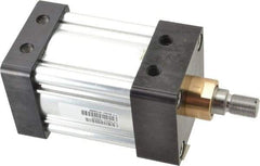 Parker - 2" Stroke x 3-1/4" Bore Double Acting Air Cylinder - 1/2 Port, 3/4-16 Rod Thread, 250 Max psi, -10 to 165°F - Industrial Tool & Supply