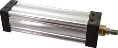 Parker - 10" Stroke x 3-1/4" Bore Double Acting Air Cylinder - 1/2 Port, 3/4-16 Rod Thread, 250 Max psi, -10 to 165°F - Industrial Tool & Supply