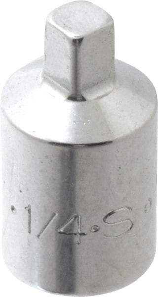SK - 3/8" Drive, 1/4" Socket, Male Pipe Plug Socket - 4 Points, 1-1/8" OAL - Industrial Tool & Supply