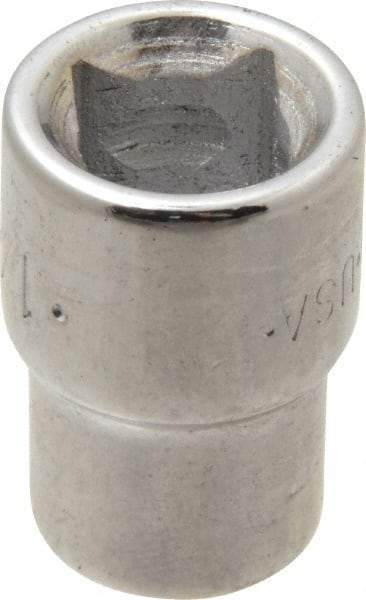 SK - 3/8" Drive, 1/4" Socket, Female Pipe Plug Socket - 4 Points, 1" OAL - Industrial Tool & Supply