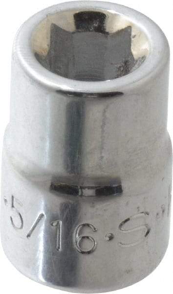 SK - 3/8" Drive, 5/16" Socket, Female Pipe Plug Socket - 4 Points, 1" OAL - Industrial Tool & Supply