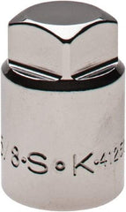 SK - 1/2" Drive, 5/8" Socket, Male Pipe Plug Socket - 4 Points, 1-3/8" OAL - Industrial Tool & Supply