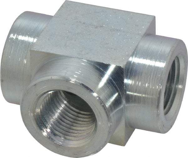 Enerpac - 3/8 NPTF Hydraulic Hose Tee - 10,000 psi - Industrial Tool & Supply