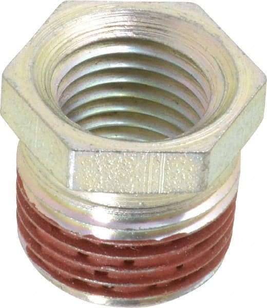 Enerpac - 3/8 Male & 1/4 Female NPTF Hydraulic Hose Bushing - 10,000 psi - Industrial Tool & Supply