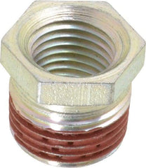 Enerpac - 3/8 Male & 1/4 Female NPTF Hydraulic Hose Bushing - 10,000 psi - Industrial Tool & Supply