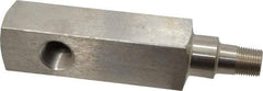 Enerpac - 10,000 psi Pressure Rating, Hydraulic Pressure Gage Adapter - 3/8 NPTF Male End, 3/8 NPTF Female End, 1/2 NPTF Guage Port - Industrial Tool & Supply